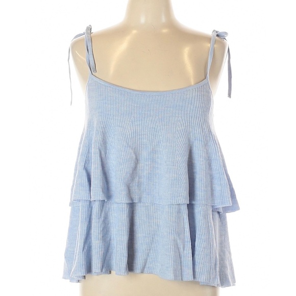 NWT J.CREW 100% Merino Wool Tiered Knit Tank Top - Picture 4 of 8